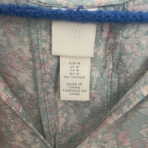 H&M Cottagecore Peter Pan Collar Floral Maxi Dress - Picture 4 of 13